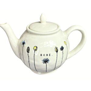 Rae Dunn HOME Teapot Magenta Original M Stamp HTF